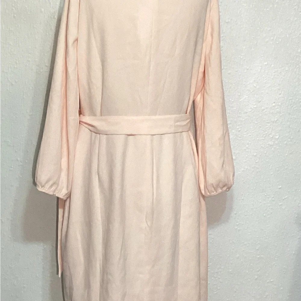 J. Crew Blush Pink 365 Classic Wrap Dress size 16
